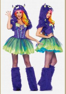 Purple Posh Monster Costume For Women