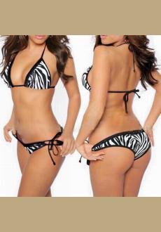 Sexy Zebra Ladies Bikini