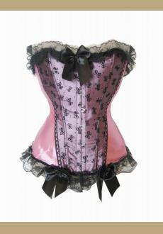 Pink and Black Burlesque Corset