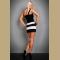 FLOT BLACK AND WHITE PARTY DRESS
