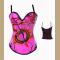 Pink Corset With Dragon Decoration Frontward