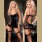 Lace low back Sexy lingerie spandex sexy babydoll underwear halter sensual costumes mini dress