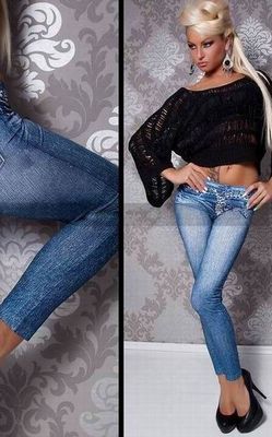 Sexy Jeans Look Legg...