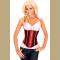 Black and Red Underbust Corset