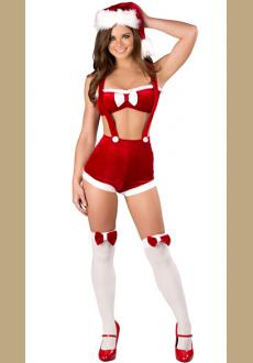 Red Dance Christmas Cute Costume Set