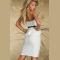 Strapless Trend Peplum Dress White