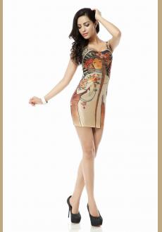 One-piece Dress Print Galaxy Dress Sundress Fashion Vest Dress Skirt