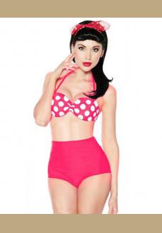 Pink Monroe High Waist swimsuit