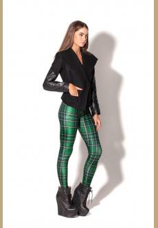 new green plaid Leggings printing breathable fashion women legging pants