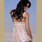 Lace and charmeuse babydoll