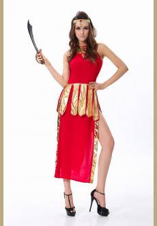 Red Greek Goddess Sexy Costume. 