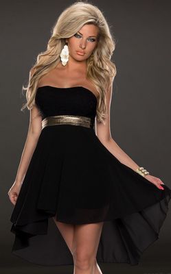 STRAPLESS LACE CHIFF...