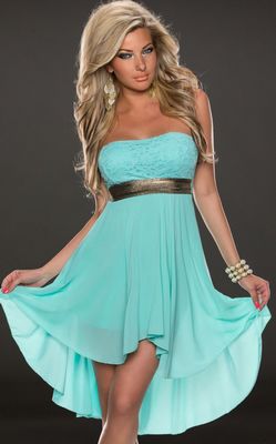 STRAPLESS LACE CHIFF...