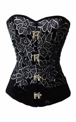 black sexy corset