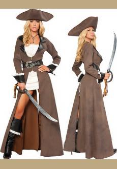 Halloween Pirates of the Caribbean Female Pirate Cosplay Costume