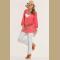 Rosy Long Sleeves Deep V-neck Crochet Trim Casual Cover-up
