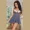 Pretty in Periwinkle Babydoll and G-String
