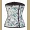 Money Printed Latex Waist Cincher Corsets