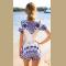 Blue and White Porcelain Playsuit