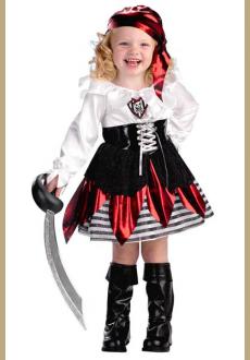 Girls Petite Pirate Toddler Costume 