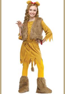 Courage Lion Child Girls Cute Halloween Costume 