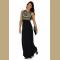 Ethnic Print Fashionable Round Collar Sleeveless Maxi Dress For Women