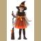 Girls Orange Charmed Witch Costume 