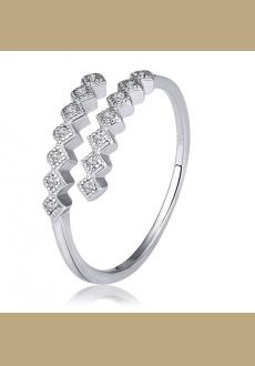 SS11054-4 S925 sterling silver tail ring