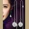 SS11009 Shamballa earrings with full diamond