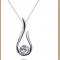 SS11011 S925 silver Romance diamond  necklace