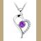 SS11014-1 S925 sterling silver  love necklace