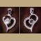 SS11014-2 S925 sterling silver  love necklace