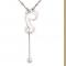 SS11016 S925 sterling silver necklace with cat paendant
