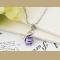 SS11040 S925 silver swan Love necklace 