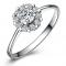 SS11041 S925 sterling silver dazzling diamond ring 