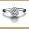 SS11041 S925 sterling silver dazzling diamond ring 