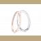 SS11047-1 S925 sterling silver rose gold ring