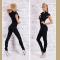 Stylish Turn-Down Neck Short Sleeve Chained Women's Jumpsuit