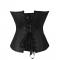 Black Corset with zipper front closure corset