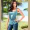Chic Slim Fit Cami Top in Sequin Panel Front