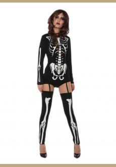 halloween bone print costume