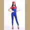 bodysuit style plumber costume ，it comes with hat,bodysuit,gloves