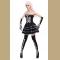 sexy halloween skeleton bustier dress costume,it comes with gloves,dress.the stocking is not include.