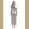 silver zombie nun costume.it comes with headband,dress,cross