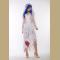 zombie long white bride costume,it comes with headwear,dress