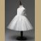 Girl Flower Lace tutu Dress princess Wedding Party dress White Gown Bridesmaid Tulle Skirt
