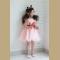 children Minnie bow belt short sleeve princess dress Girl Sequins Birthday Tutus Dress