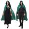 Halloween cape cosplay costume party performance clothing dense velvet cloak witch witch cloak