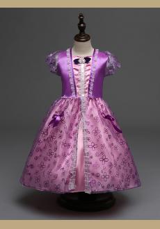 Children s original single fairy tale princess dress rapunzel bow girl dress