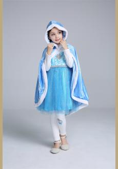 Wholesale girl cape children s princess dress shawl wool thickening clothing